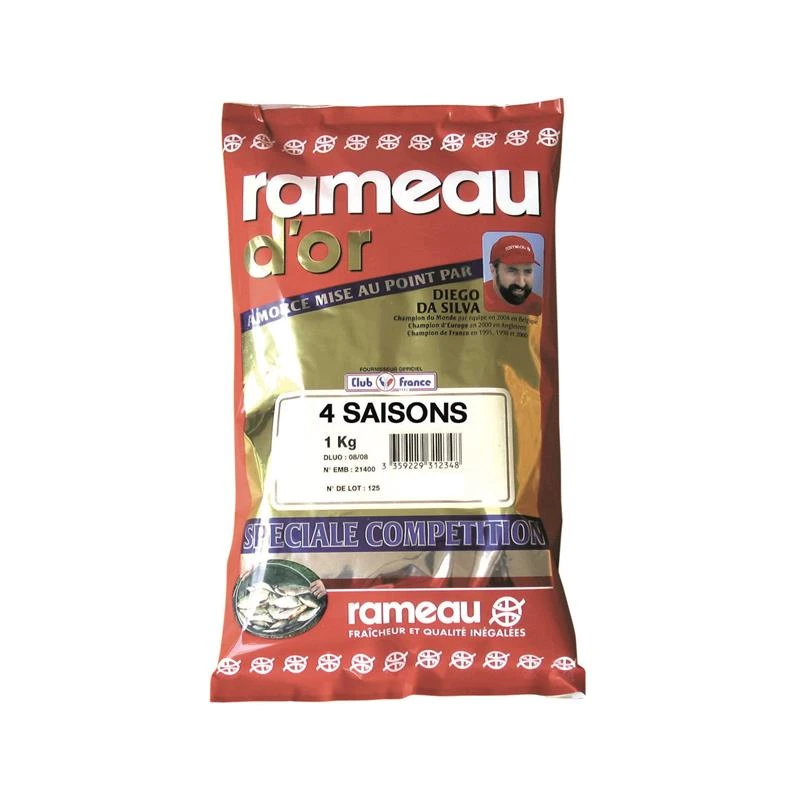AMORCE RAMEAU D OR 4 SAISONS - 1KG 1 AMORCE RAMEAU D OR 4 SAISONS - 1KG