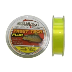 NYLON AQUALINE TROUT TECH JAUNE FLUO
